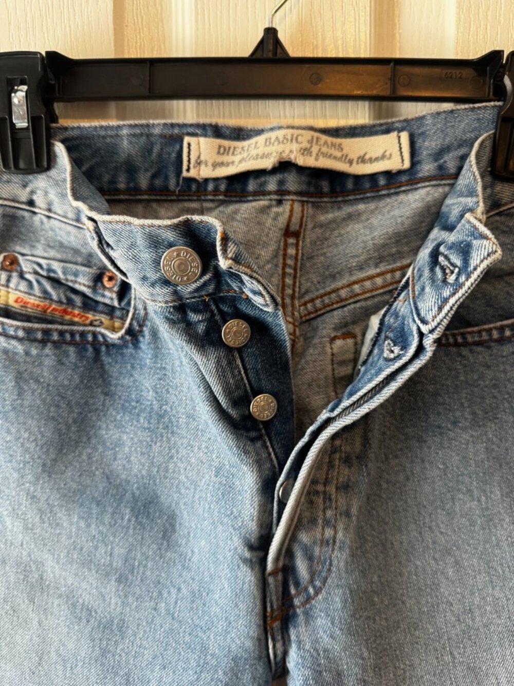 Diesel Industry button-fly, straight-leg jeans - Picture 3 of 5